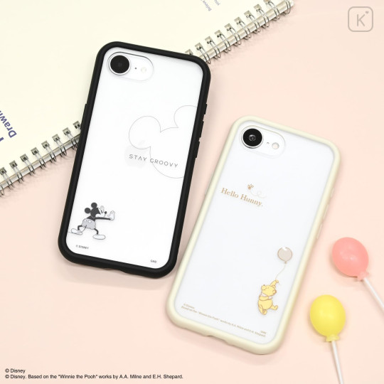 Japan Disney IIIIfit Plump Frame iPhone 17e / 16e Case - Pooh - 6