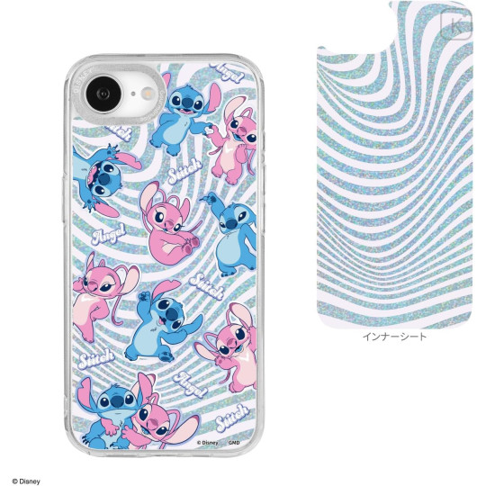 Japan Disney Camera Frame iPhone 17e / 16e Case - Angel & Stitch - 2