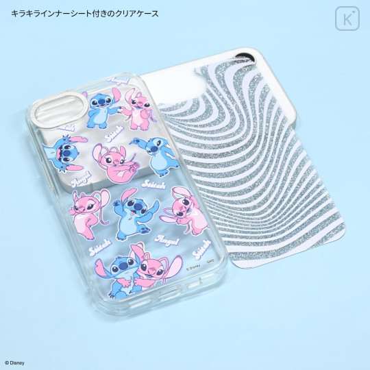 Japan Disney Camera Frame iPhone 17e / 16e Case - Angel & Stitch - 3
