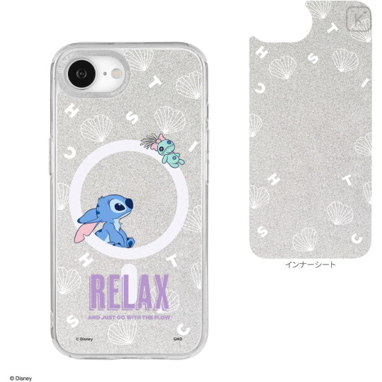 Japan Disney Camera Frame iPhone 17e / 16e Case with MagSafe - Scrump & Stitch - 2