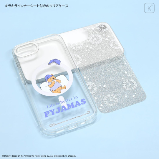 Japan Disney Camera Frame iPhone 17e / 16e Case with MagSafe - Pooh - 3
