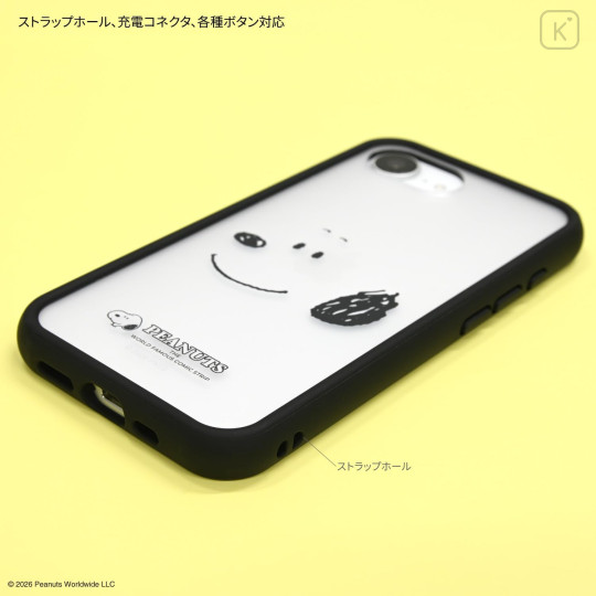 Japan Peanuts IIIIfit Plump Frame iPhone 17e / 16e Case - Snoopy : Face - 3