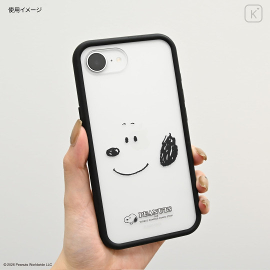 Japan Peanuts IIIIfit Plump Frame iPhone 17e / 16e Case - Snoopy : Face - 5