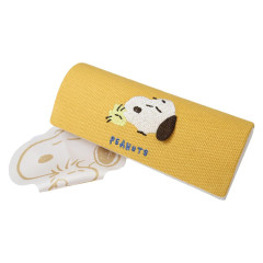 Japan Peanuts Glasses Case - Snoopy & Woodstock : Embroidery Yellow