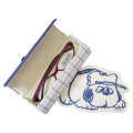 Japan Peanuts Glasses Case - Olaf : Embroidery Blue - 2