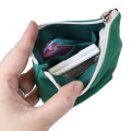 Japan Peanuts Embroidery Cosmetic Pouch - Snoopy : Joe Cool Deep Green - 3