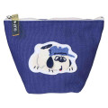 Japan Peanuts Embroidery Cosmetic Pouch - Olaf : Blue - 1