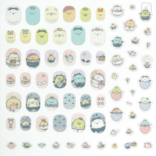 Japan San-X Original Deco Petit Sticker - Sumikko Gurashi : Miracle Cute Angel and Devil's Tails - 2