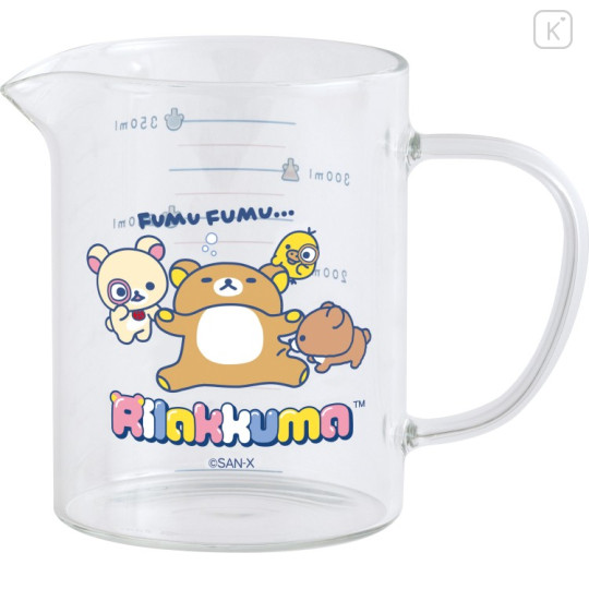 Japan San-X Glass Measuring Cup - Rilakkuma : Rilakkuma Lab - 1