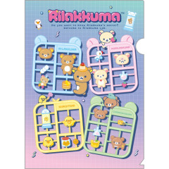 Japan San-X A4 Clear Holder - Rilakkuma : Rilakkuma Lab Plastic Model Style