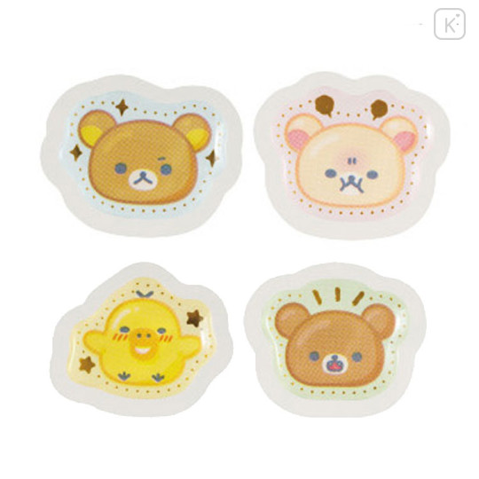 Japan San-X Drop Seal Bits - Rilakkuma : Rilakkuma Lab Plastic Model Puffy Gold Foil Stamping - 2