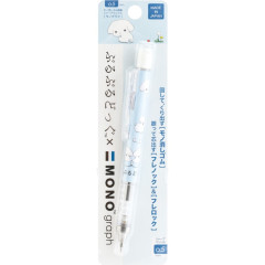 Japan San-X Original Mono Graph Shaker Mechanical Pencil - Buruburu Retro Trembling Dog Light Blue