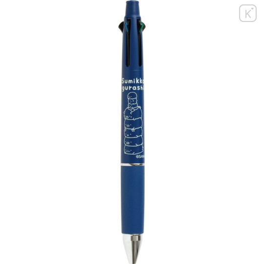 Japan San-X Jetstream 4&1 Multi Ballpoint Pen + Mechanical Pencil - Sumikko Gurashi : Stacking Navy - 1