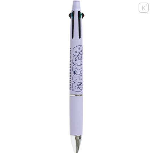 Japan San-X Original Jetstream 4&1 Multi Ballpoint Pen + Mechanical Pencil - Sumikko Gurashi : Purple - 1