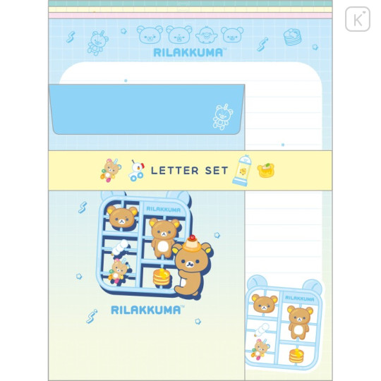 Japan San-X Letter Envelope Set - Rilakkuma Lab Plastic Model Style - 1