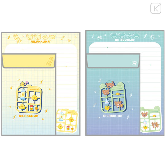 Japan San-X Letter Envelope Set - Rilakkuma Lab Plastic Model Style - 3