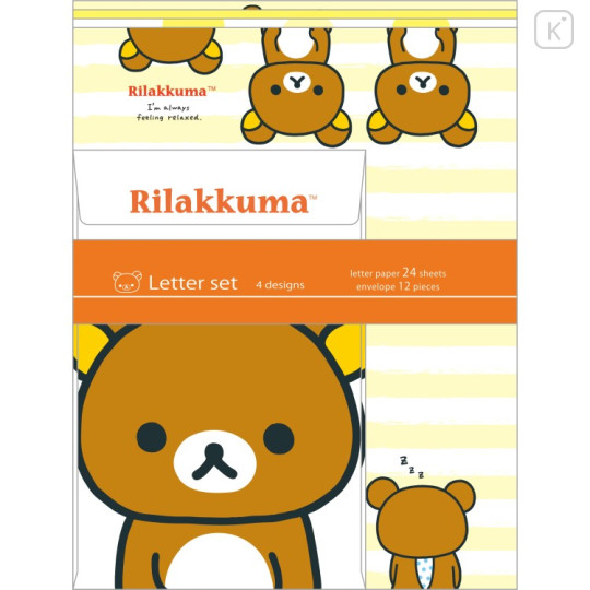 Japan San-X Letter Writing Set - Rilakkuma : Classic Yellow - 1
