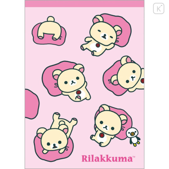 Japan San-X A6 Notepad - Korilakkuma : Classic Pink - 1