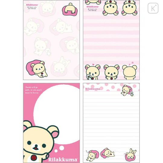 Japan San-X A6 Notepad - Korilakkuma : Classic Pink - 2