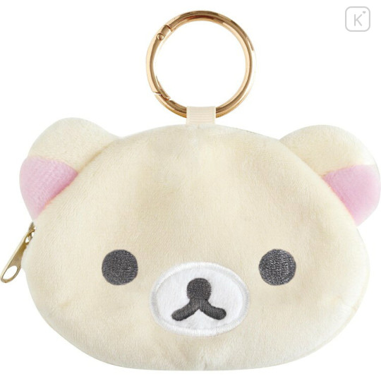 Japan San-X Eco Shopping Bag & Mascot Pouch with Carabiner Bag Charm - Korilakkuma - 3