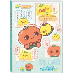 Japan San-X A6 Notepad - Uso Tantei Tomanto : Tomanto & Pucchy Comic A