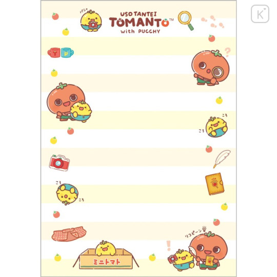 Japan San-X A6 Notepad - Uso Tantei Tomanto : Tomanto & Pucchy Comic A - 3