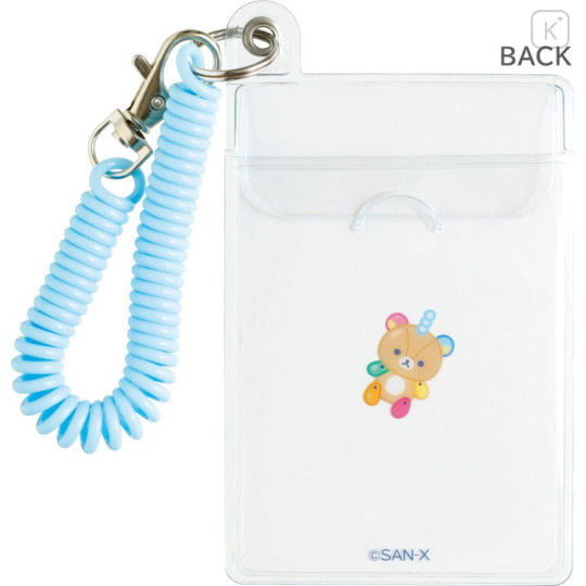 Japan San-X Pass Case Card Holder with Coil - Rilakkuma : Rilakkuma Lab - 2
