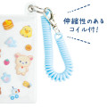 Japan San-X Pass Case Card Holder with Coil - Rilakkuma : Rilakkuma Lab - 3