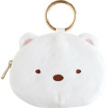 Japan San-X Eco Shopping Bag & Mascot Pouch with Carabiner Bag Charm - Sumikko Gurashi : Shirokuma - 3