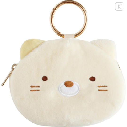 Japan San-X Eco Shopping Bag & Mascot Pouch with Carabiner Bag Charm - Sumikko Gurashi : Neko - 3