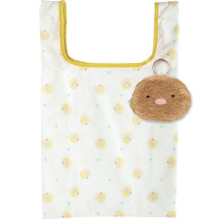 Japan San-X Eco Shopping Bag & Mascot Pouch with Carabiner Bag Charm - Sumikko Gurashi : Tonkatsu Fried Pork
