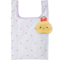 Japan San-X Eco Shopping Bag & Mascot Pouch with Carabiner Bag Charm - Sumikko Gurashi Ebifurai no Shippo Shrimp Tail - 1