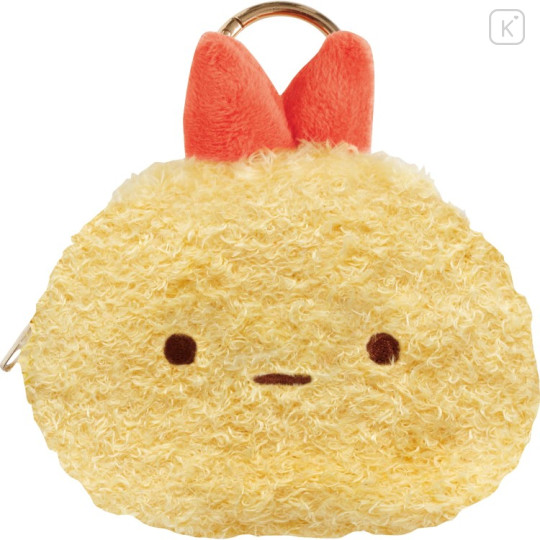 Japan San-X Eco Shopping Bag & Mascot Pouch with Carabiner Bag Charm - Sumikko Gurashi Ebifurai no Shippo Shrimp Tail - 3