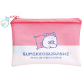 Japan San-X Clear Flat Mini Pouch - Sumikko Gurashi : Everyone's Night Routine Shirokuma - 1