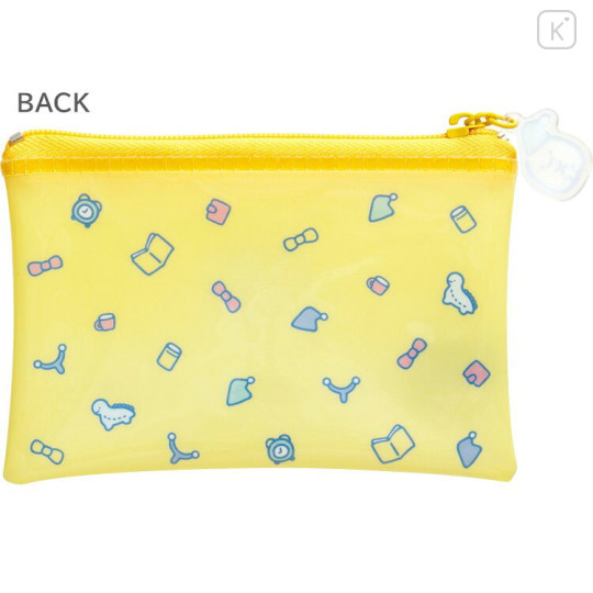 Japan San-X Clear Flat Mini Pouch - Sumikko Gurashi : Everyone's Night Routine Neko - 2