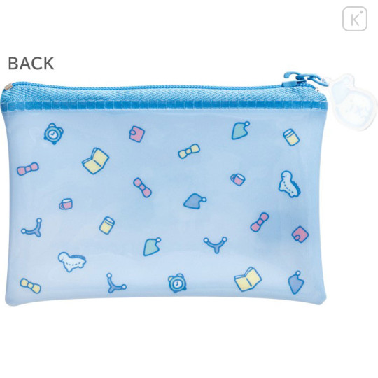 Japan San-X Clear Flat Mini Pouch - Sumikko Gurashi : Everyone's Night Routine Tokage - 2