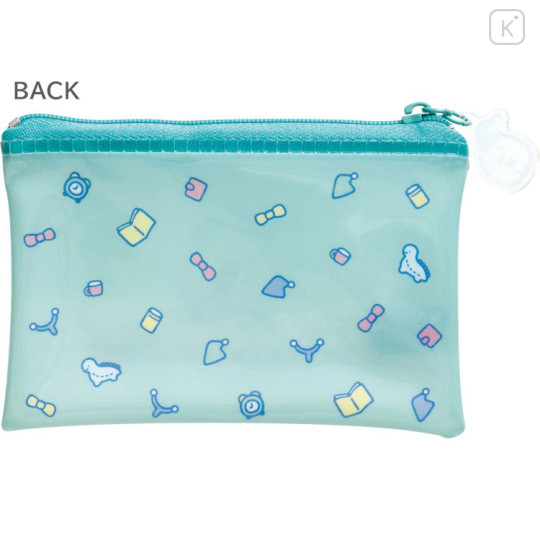 Japan San-X Clear Flat Mini Pouch - Sumikko Gurashi : Everyone's Night Routine Penguin? - 2