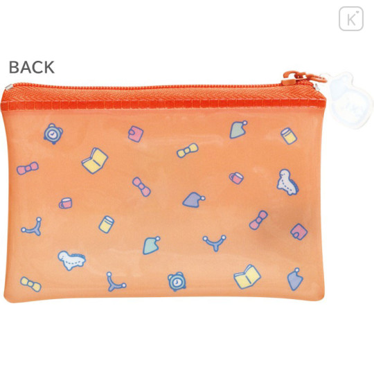 Japan San-X Clear Flat Mini Pouch - Sumikko Gurashi : Everyone's Night Routine Tonkatsu Fried Pork - 2