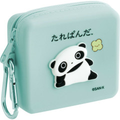Japan San-X Mini Silicone Accessory Case With Carabiner - Tarepanda : San-X Universe