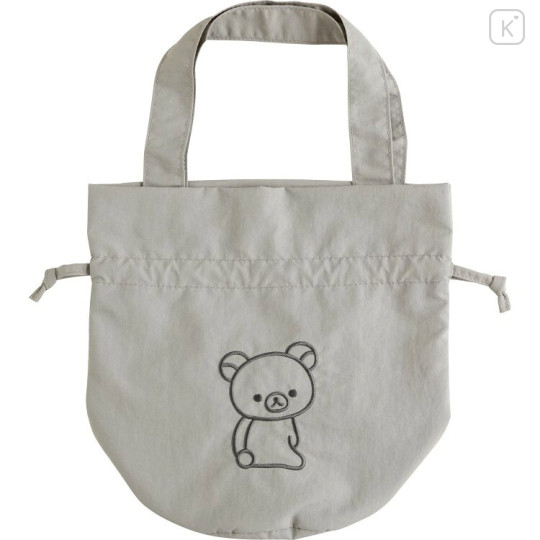 Japan San-X Drawstring Bag - Rilakkuma : Gray - 1