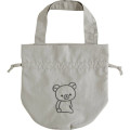 Japan San-X Drawstring Bag - Rilakkuma : Gray - 1