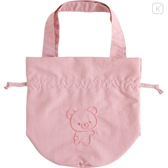 Japan San-X Drawstring Bag - Rilakkuma : Pink - 1