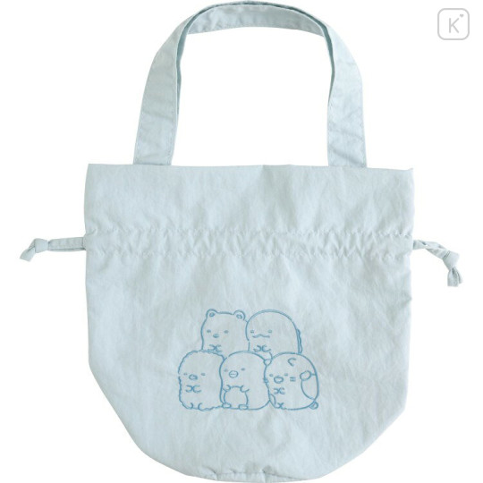 Japan San-X Drawstring Bag - Sumikko Gurashi : Blue - 1