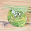 Japan Peanuts Chopsticks & Chopstick Rest Set - Snoopy : Linus Clear Green - 2