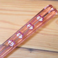 Japan Peanuts Chopsticks & Chopstick Rest Set - Snoopy : Lucy Clear Pink - 3