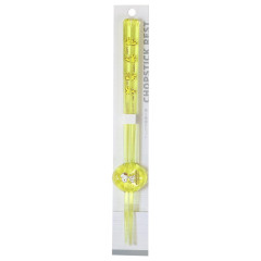 Japan Peanuts Chopsticks & Chopstick Rest Set - Snoopy & Woodstock : Clear Yellow