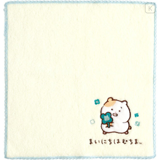 Japan San-X Mini Towel - Hamuchima : Little Happiness by Your Side - 1