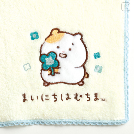 Japan San-X Mini Towel - Hamuchima : Little Happiness by Your Side - 2