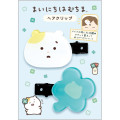Japan San-X Hair Clip Set - Hamuchima : Little Happiness by Your Side - 1
