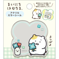 Japan San-X Acrylic Mirror Sticker - Hamuchima : Little Happiness by Your Side A